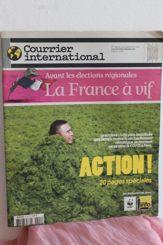 Courrier International « La France à vif »
